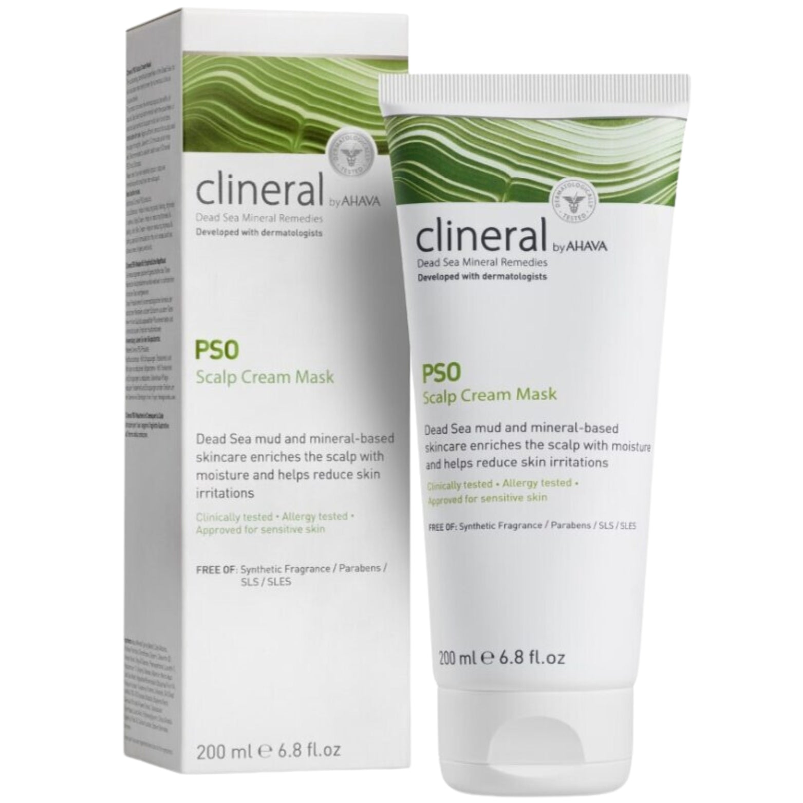 AHAVA CLINERAL PSO Kremas-Kaukė galvos Odai, 200 ml