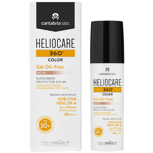 HELIOCARE 360 Color Oil-Free Apsauginis Gelis Nuo Saulės SPF 50+, 50 ml (Beige)