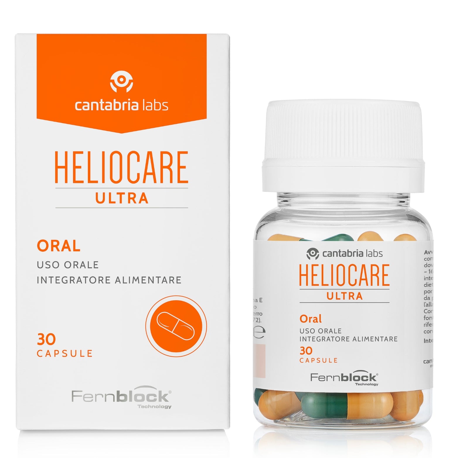 HELIOCARE Ultra Maisto Papildai, 30 Kapsulių