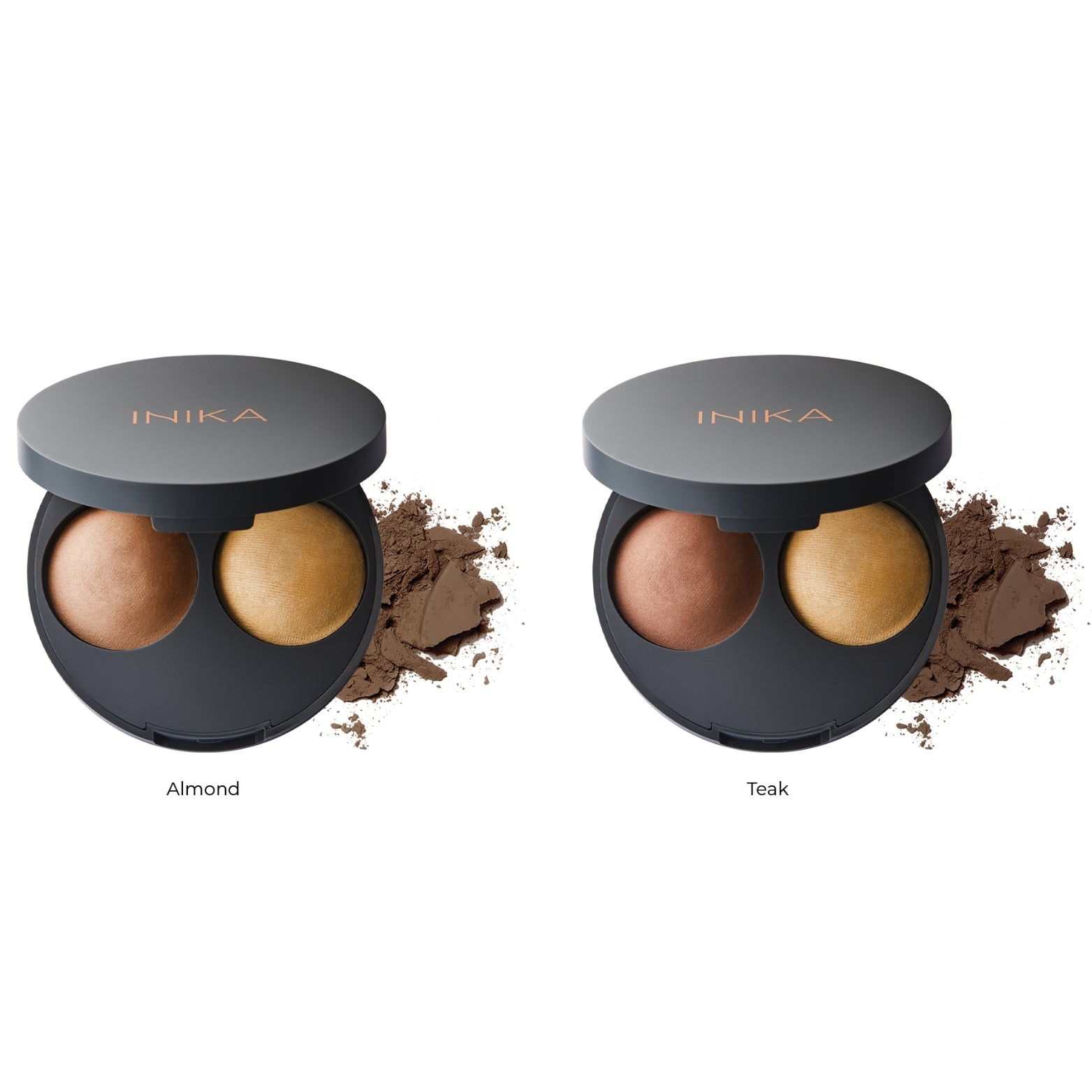 INIKA Organic Kompaktinė Kontūravimo Priemonė - Teak, 5 g