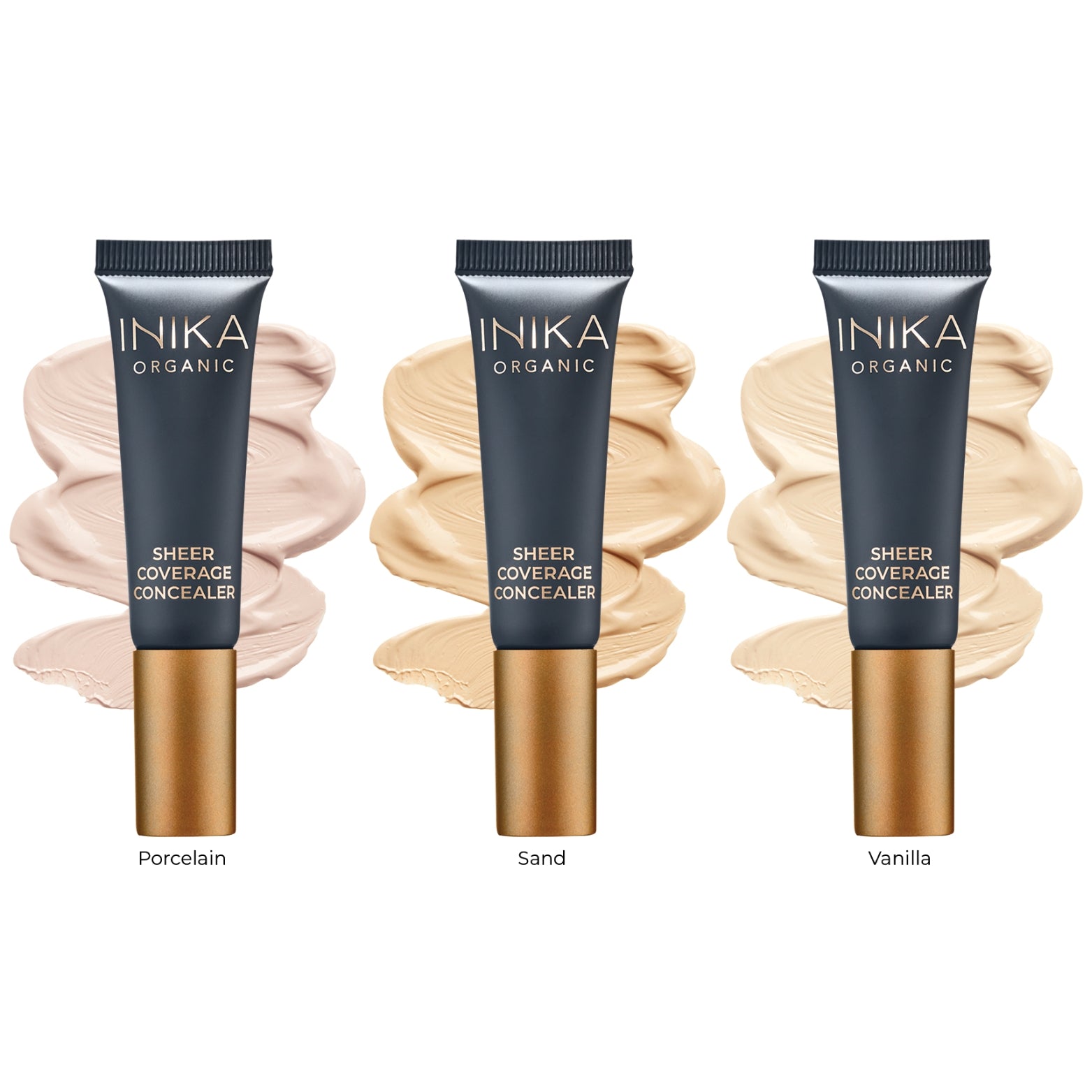 INIKA Organic Lengvo Maskavimo Priemonė - Porcelain, 10 ml