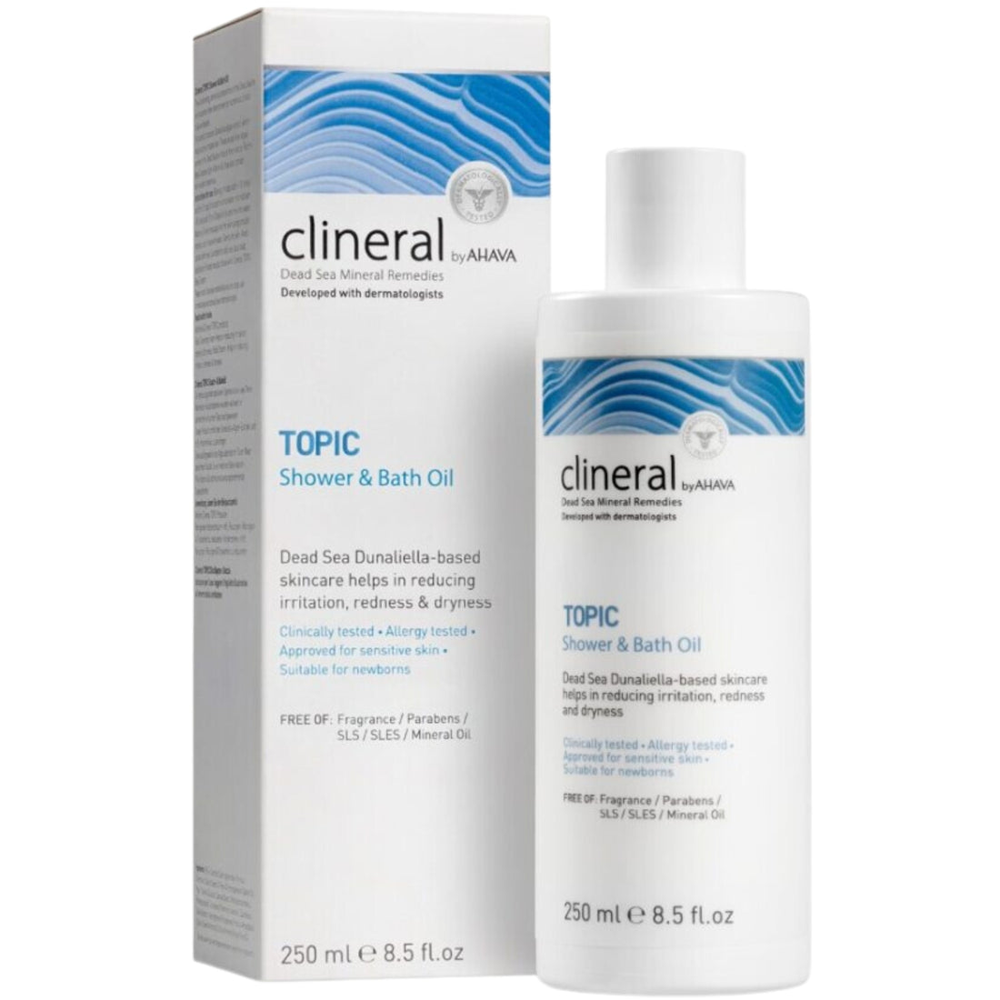 AHAVA CLINERAL Topic Dušo Ir Vonios Aliejus,  250 ml