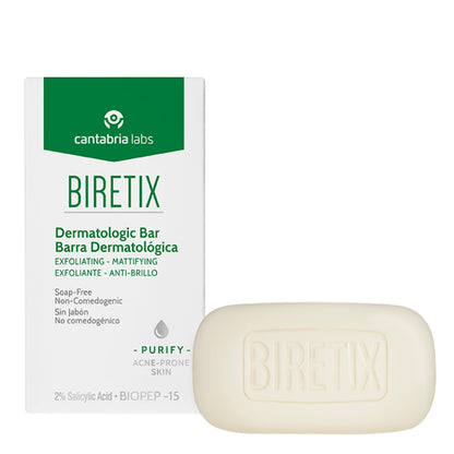 BIRETIX Kietas Prausiklis Su 2% Salicilo Rūgštimi, 80 g