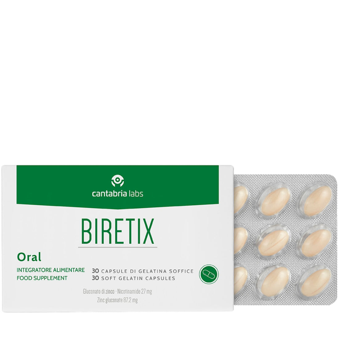 BIRETIX Maisto Papildai, 30 Kapsulių