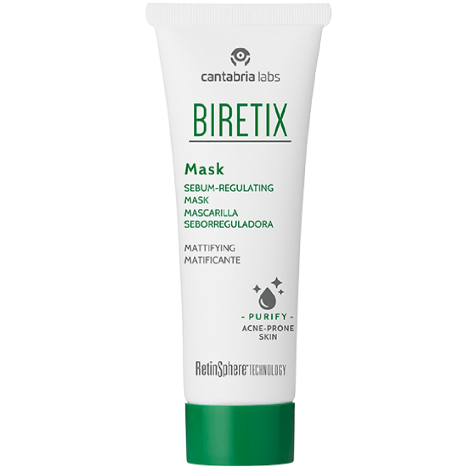 BIRETIX Sebumą Reguliuojanti Veido Kaukė, 25 ml