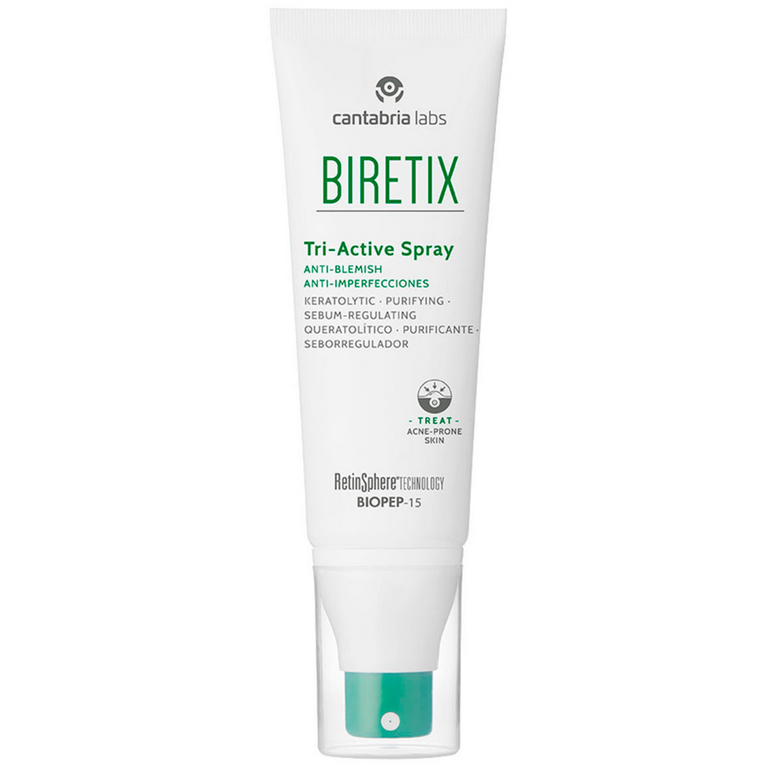 BIRETIX Tri-Active Kūno Purškiklis, 100 ml