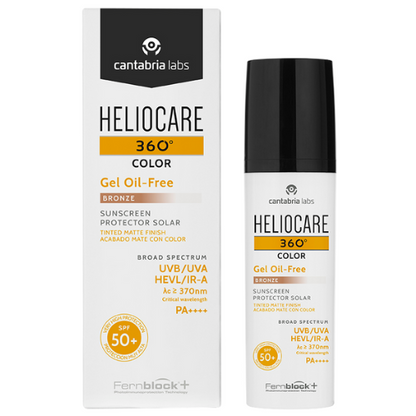 HELIOCARE 360 Oil-Free Apsauginis Gelis Nuo Saulės SPF50+, 50 ml (Bronze)