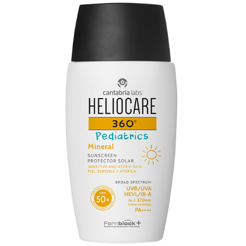 HELIOCARE 360 Pediatrics Apsauga Nuo Saulės Su Mineraliniais Filtrais Vaikams Ir Kūdikiams SPF50+, 50 ml