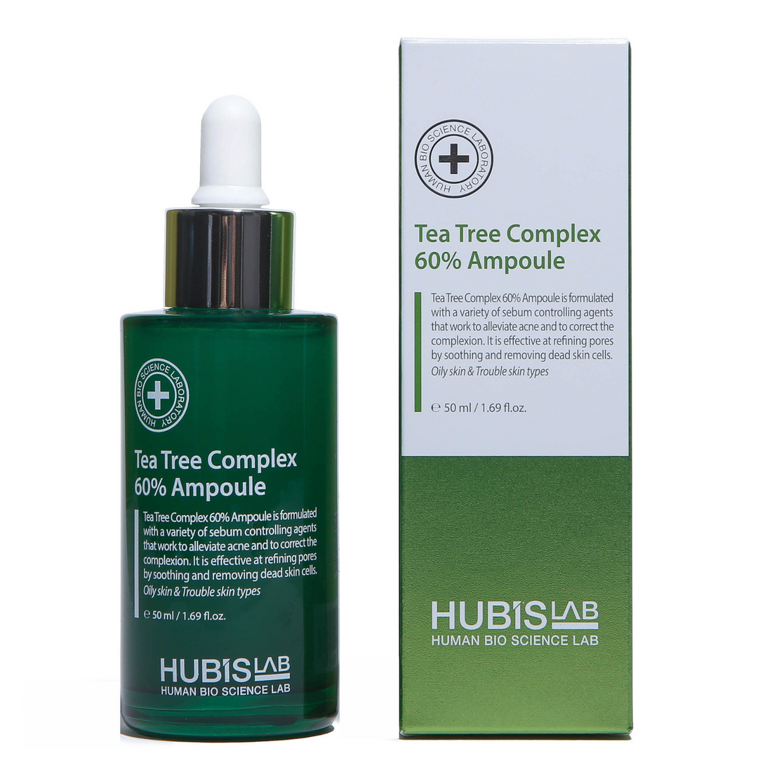 Hubislab Ampulė Su 60% Arbatmedžio Kompleksu, 50 ml