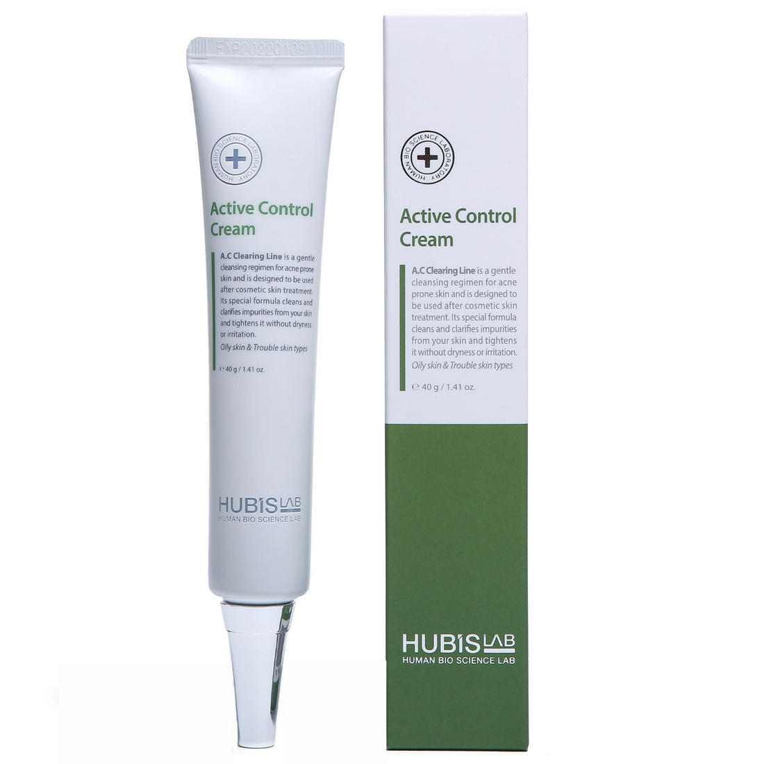 Hubislab Active Control Veido Kremas, 40 g