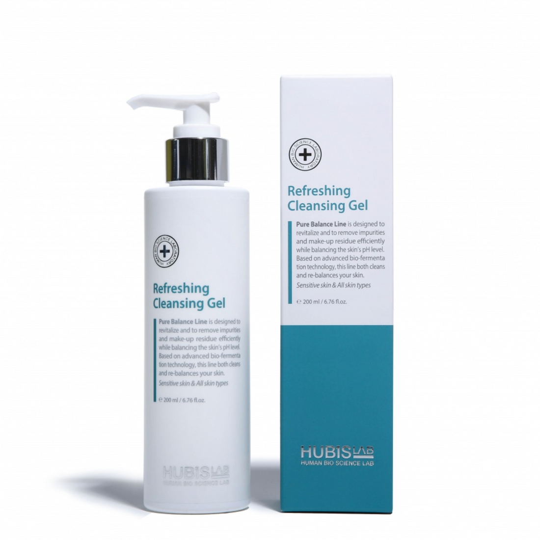 Hubislab Pure Balance gaivinamasis Gelinis Veido Prausiklis, 200 ml