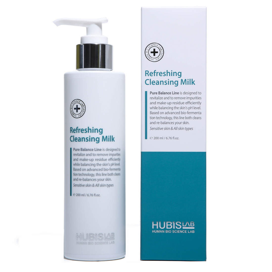 Hubislab Pure Balance gaivinamasis Valomasis Pienelis, 200 ml