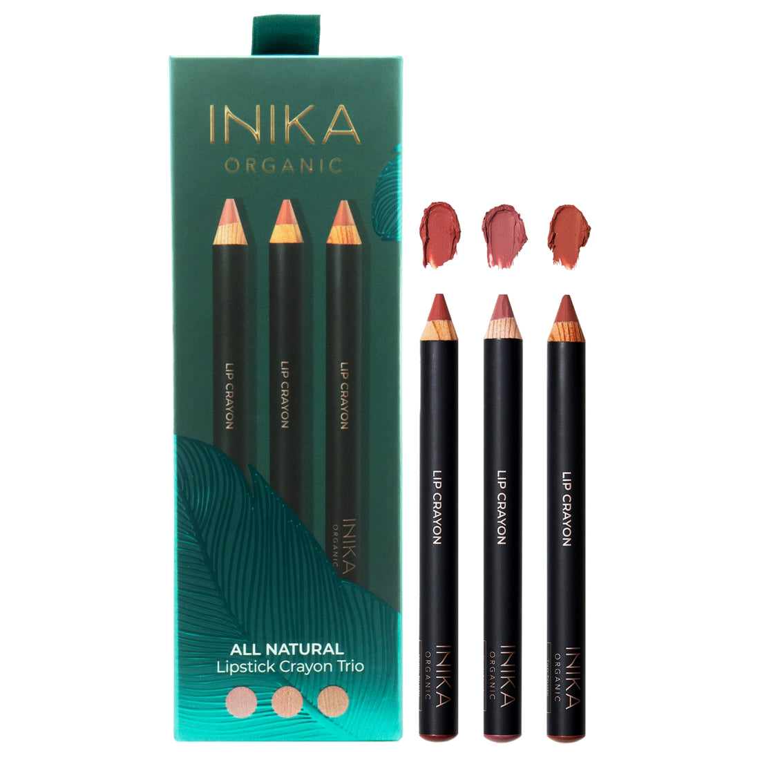 INIKA Organic All Natural Lūpų Kreidelių Dovanų Rinkinys