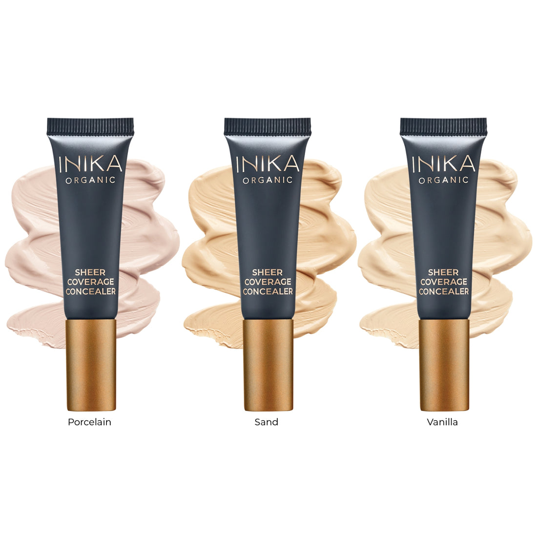 INIKA Organic Lengvo Maskavimo Priemonė - Porcelain, 10 ml