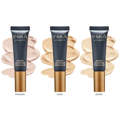 INIKA Organic Lengvo Maskavimo Priemonė - Porcelain, 10 ml
