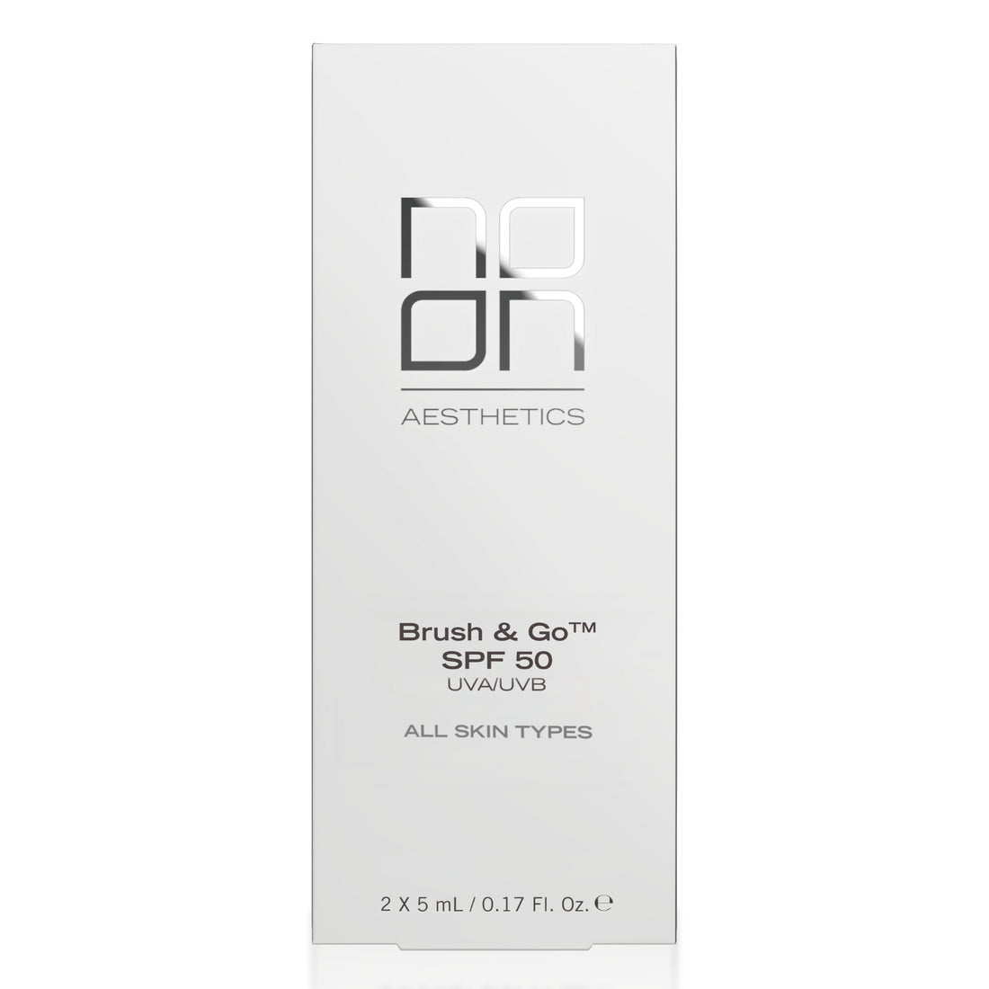 Noon Brush;Go Mineral Sun Protection Powder SPF 50 Visų Tipų Odai (Tone 01), 2x5 g