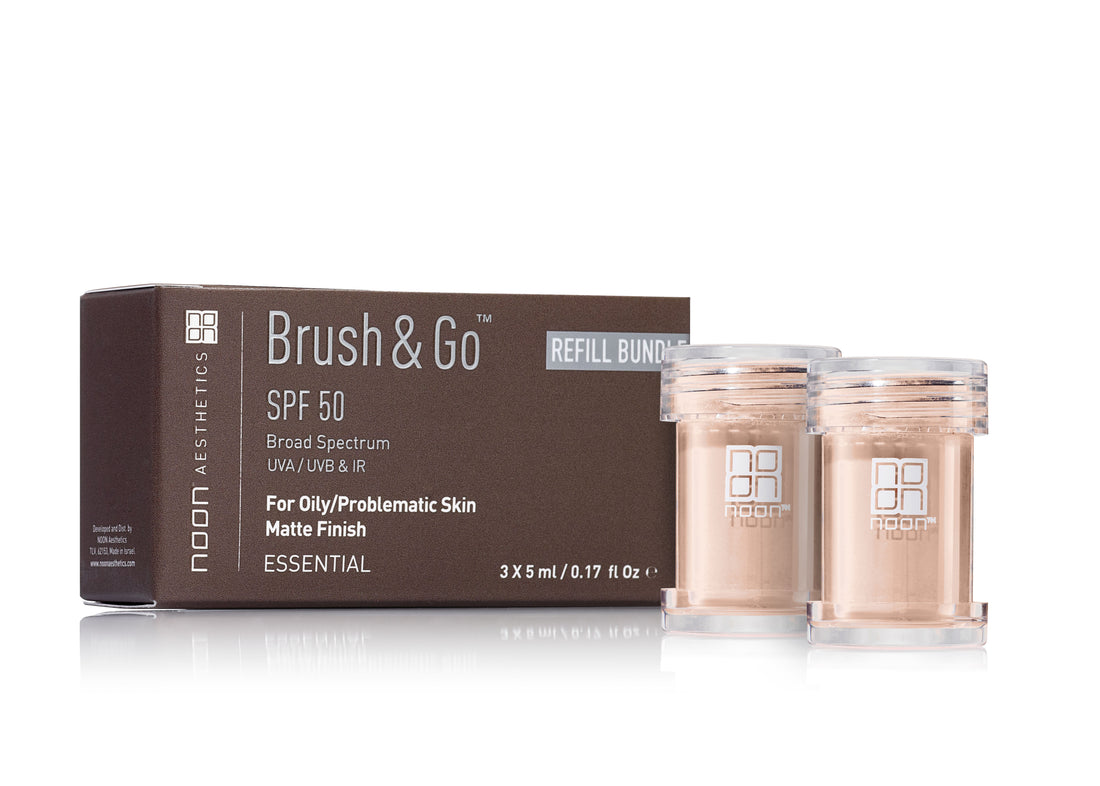 Noon Brush;Go Šepetėlio Papildymas Visiems Odos Tipams (Tone 01), 3x5 g