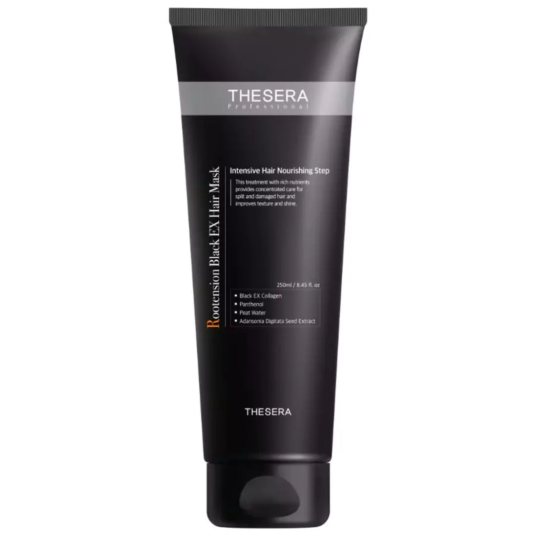 Thesera Rootension Black Ex Plaukų Kaukė, 250 ml