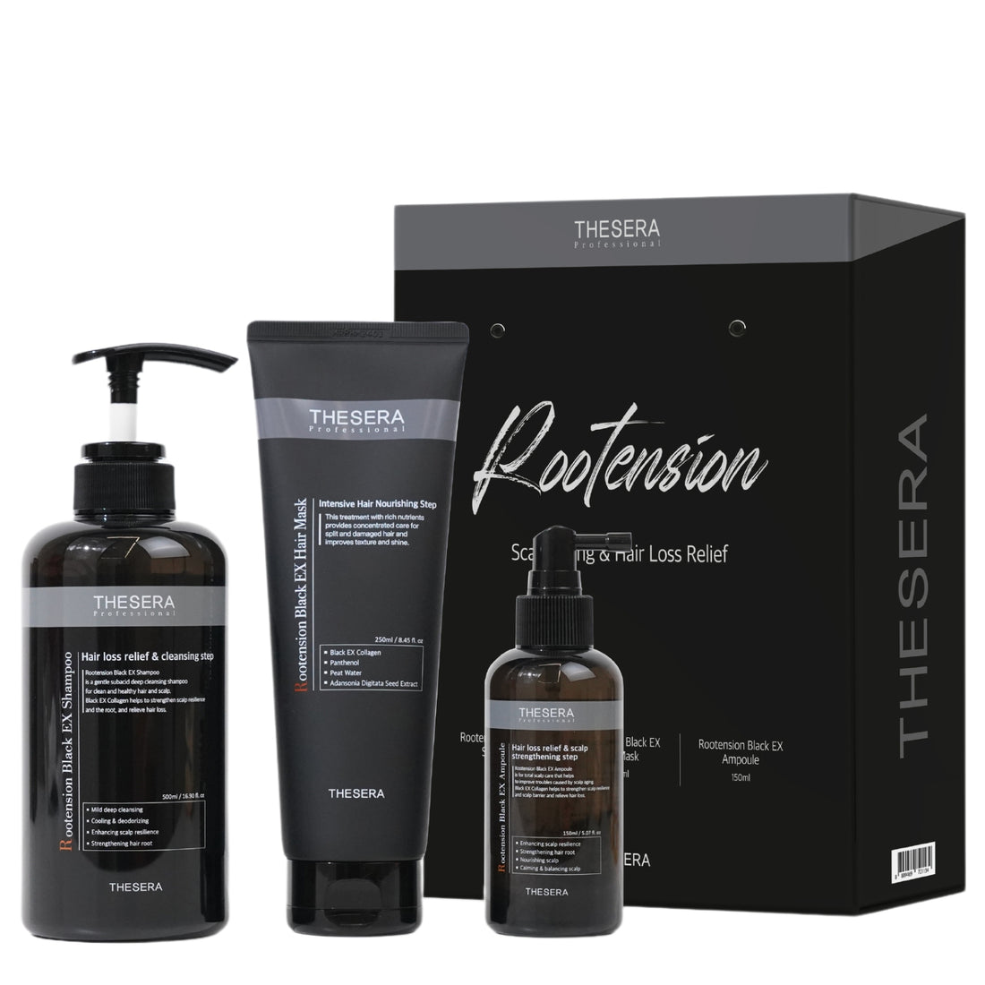Thesera Rootension Black Ex Rinkinys